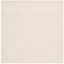 Ivory Tufted Handmade Wool Square Area Rug, 6' x 6'