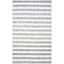 Dark Grey and Ivory Striped 6' x 9' Synthetic Area Rug