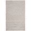 Ivory Mosaic Textured 59" Hand-Tufted Wool-Blend Area Rug