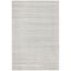 Elegant Ivory Hand-Knotted Wool & Viscose 6' x 9' Area Rug