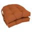 Blazing Needles 16-inch Spice Twill Tufted Chair Cushions, Set of 2