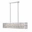 Elegant Dealey Chrome Crystal Rectangular Chandelier