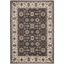 Elegant Gray Traditional Hand-Knotted 59" Synthetic Area Rug