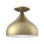 Amador Transitional Teardrop Semi-Flush Mount in Antique Brass