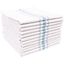 White Cotton Stripe Kitchen Towels Set of 12