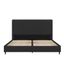 Rio Black Faux Leather Upholstered Queen Bed with Tufted Headboard