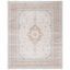 Isabella Cream and Beige Floral Bordered 8' x 10' Area Rug