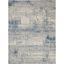 Blue and Gray Abstract Rectangular Area Rug