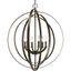 Antique Bronze 6-Light Taper Candle Chandelier