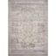 Gray and Lavender Hand-knotted Synthetic Area Rug, 8' x 11'