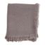 Slate Gray Cotton Waffle Weave Reversible Throw Blanket