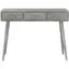 Slate Grey Pine Wood 3-Drawer Console Table