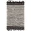 Handmade Dark Brown and Multi Cowhide 4' x 6' Area Rug