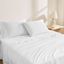 Queen White Organic Cotton Deep Pocket Percale Sheet Set