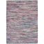 Coastal Black Stripe Handwoven Flatweave Rug 6' x 9'