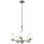 Mini Distressed Bronze 24" 5-Light Ceiling Chandelier