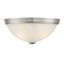 Elegant Satin Nickel 11" Dual LED/Incandescent Bowl Ceiling Flush Mount