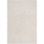 Off-White Rectangular High Pile Shag Area Rug