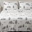 Queen North Pole Polar Bears Velvet Plush Sheet Set