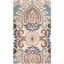 Ivory and Blue Hand-Tufted Wool Floral Area Rug