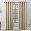 Beige Linen Blend Blackout Grommet Curtain Panel 50" x 84"