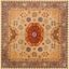 Elegant Heritage Multicolor Hand-Tufted Wool Square Rug 6' x 6'