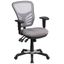 Ergonomic Mid-Back Mesh Executive Swivel Chair with Adjustable Arms in Gray