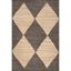 Handmade Black and Beige Cotton Jute Area Rug 3' x 5'