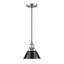 Pewter Glass Mini Indoor/Outdoor Pendant Light