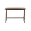 Asymmetrical Black Walnut 46" Industrial Farmhouse Desk