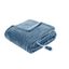 Sapphire Blue Oversized Plush Heated Throw - 60x70"