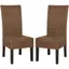 Arjun 18'' High Brown Rattan Cane Side Chairs (Set of 2)