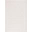 Ivory Geometric Flat Woven Synthetic 4' x 6' Area Rug