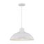 Polished Nickel 17" White Indoor/Outdoor Pendant Light