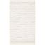 Ivory Hand-Tufted Wool Shag Area Rug, 5' x 8'