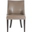 Espresso Birchwood Parsons Side Chair in Clay with Silver Nailhead Trim