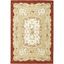 Ivory Hand-Knotted Wool 6' x 9' Rectangular Rug