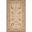 Ivory and Brown Hand-Tufted Wool 4' x 6' Area Rug