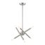 Soho Mini 6-Light Brushed Nickel Crystal Chandelier