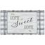 Home Sweet Home Grey Buffalo Check Anti-Fatigue Kitchen Mat