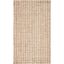 Ivory and Natural Handwoven Jute 3' x 5' Area Rug