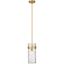 Fontaine Transitional Rubbed Brass Indoor/Outdoor Pendant Light