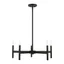 Copenhagen 5-Light Industrial Black Steel Chandelier