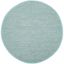 Coastal Charm Turquoise Multi Handwoven Cotton 6' Round Rug