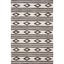 Ivory and Charcoal Handmade Wool Area Rug