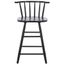 Jay Black Wood and Metal Counter Stool