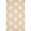 Beige and Ivory Tufted Wool and Viscose Area Rug, 9' x 12'