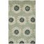 Light Blue Hand-Tufted Wool and Viscose Area Rug