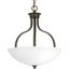 Antique Bronze Glass Bowl Pendant Light