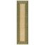 Green and Beige Flat Woven Indoor/Outdoor Runner Rug